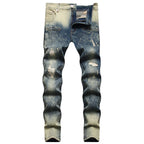 Men's Elastic Small Straight Jeans