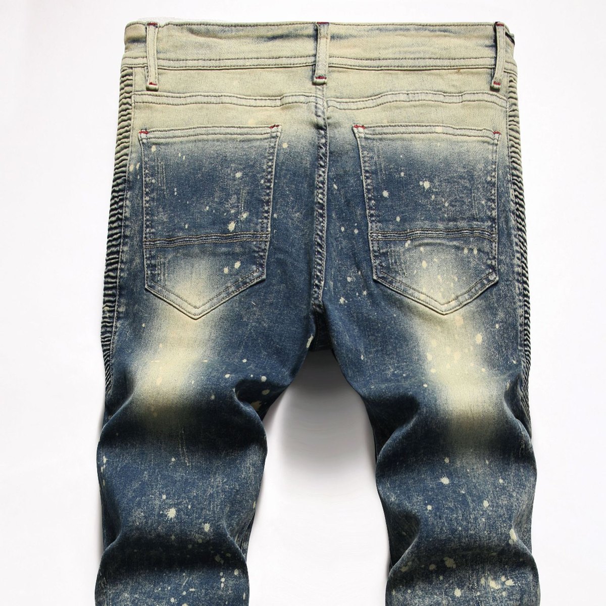 Men's Elastic Small Straight Jeans