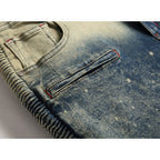 Men's Elastic Small Straight Jeans