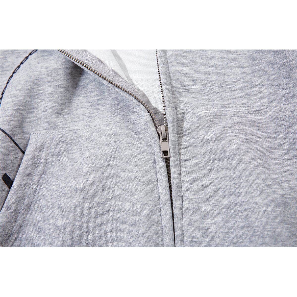 Men's Embroidery Hooded Cardigan Sweater