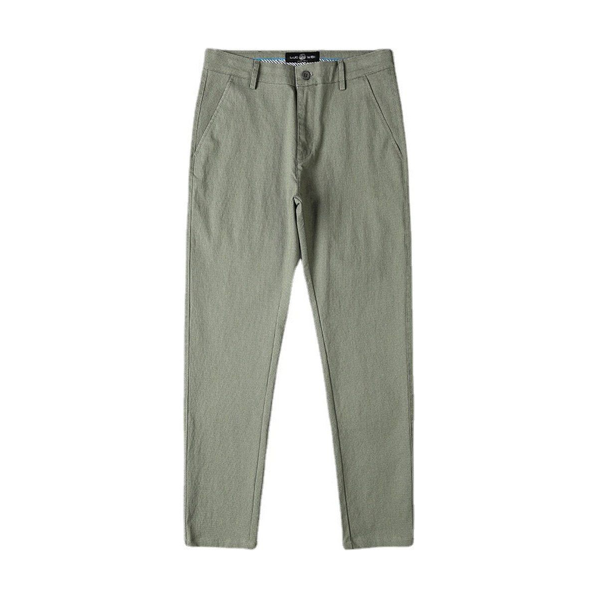 Men's Fine Plaid Stretch Pencil Pants Slim-fit