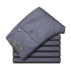 Men's Fine Plaid Stretch Pencil Pants Slim-fit