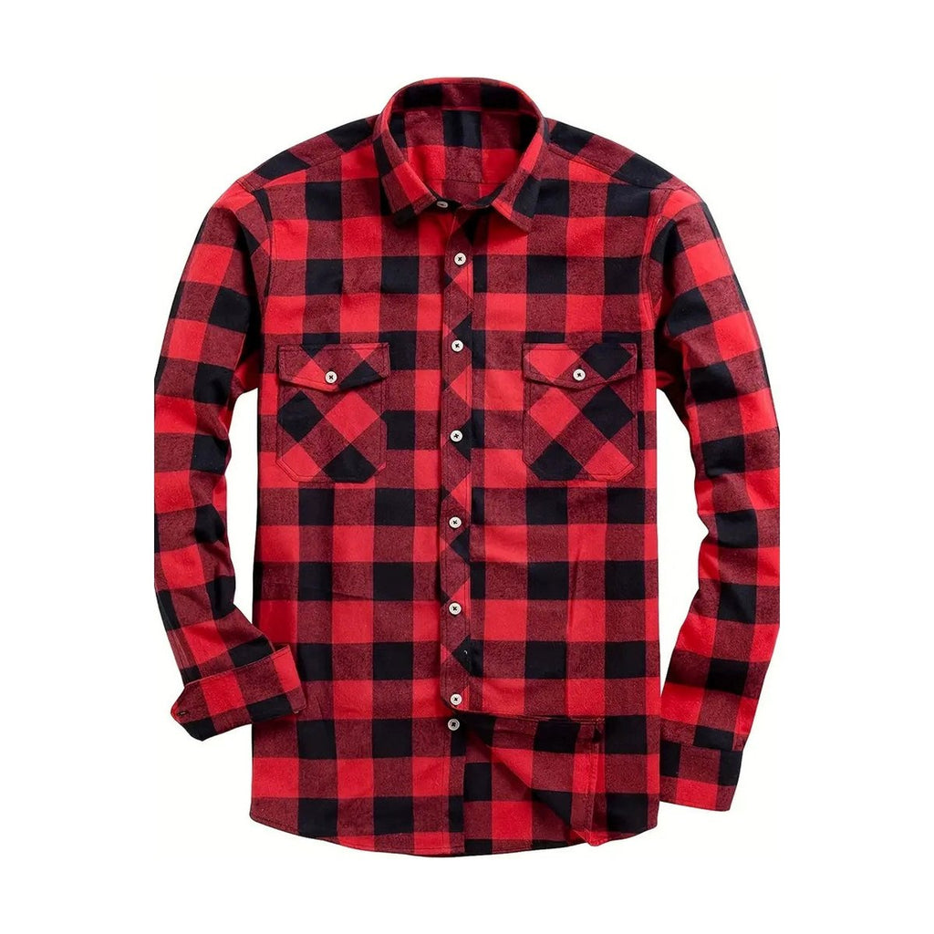 Men's Flannel Plaid Shirt All Seasons