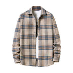 Men's Flannel Thick Plaid Shirt Jacket Lining