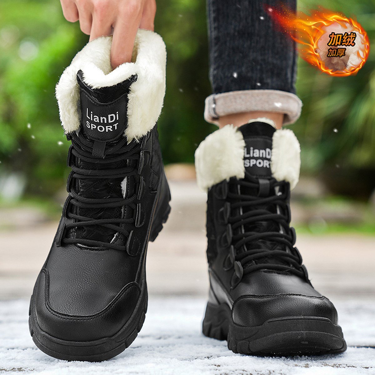 Men's Fleece-lined British- Boots