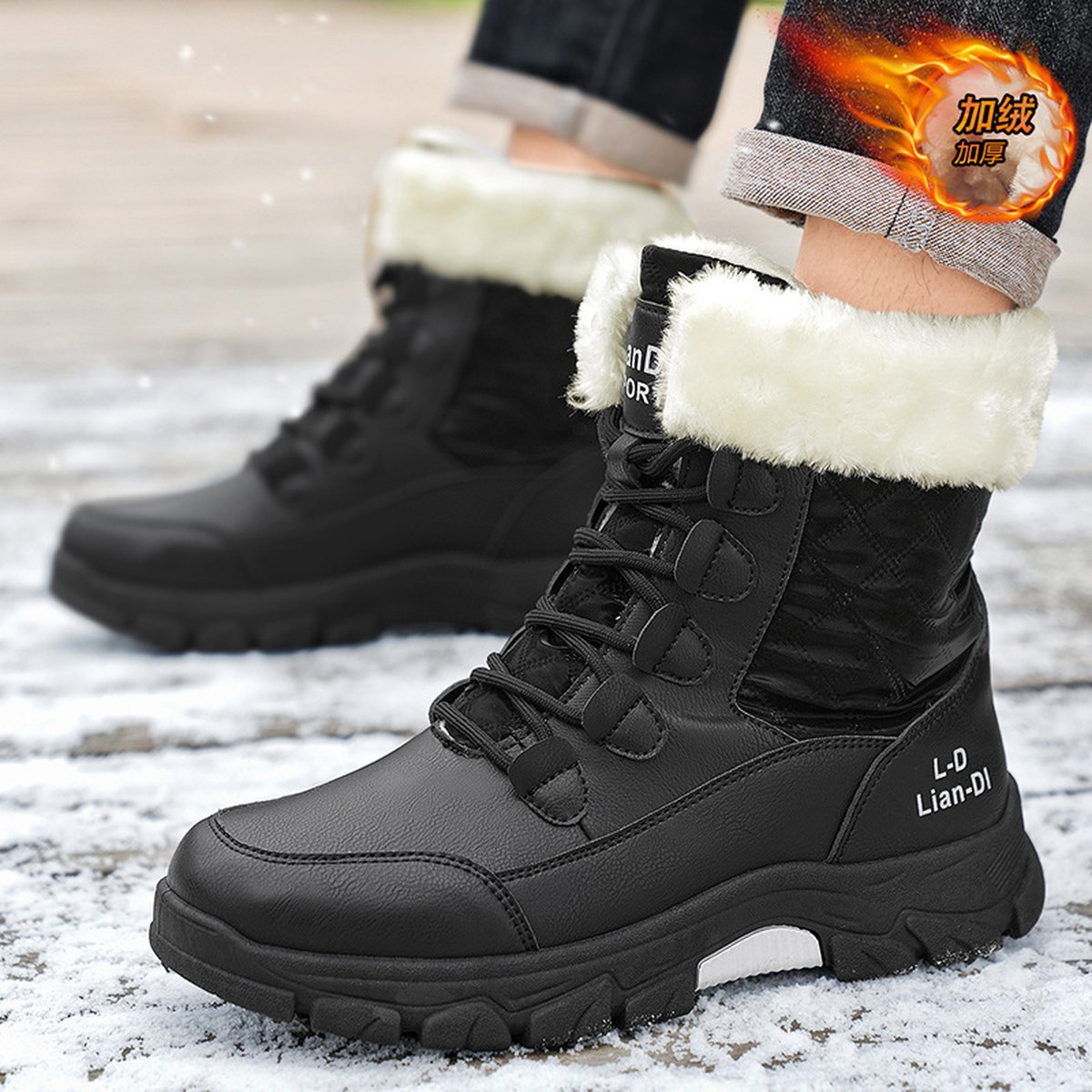 Men's Fleece-lined British- Boots