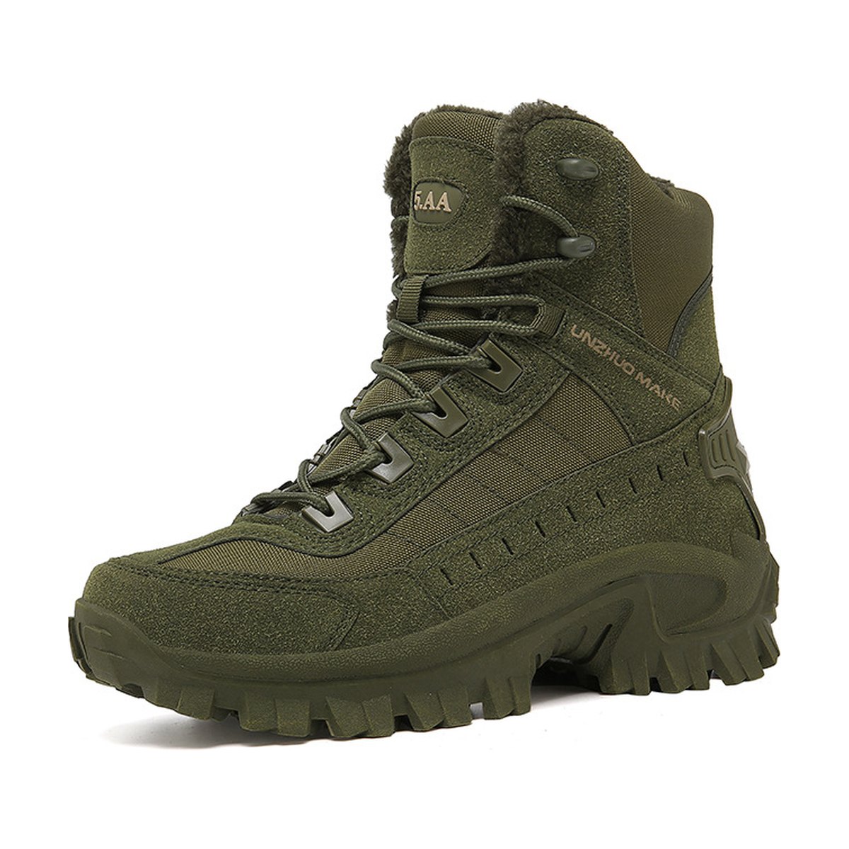 Men's Fleece-Lined Combat Boots