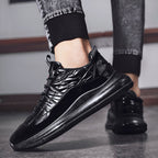 Men's Fleece-lined Warm Middle High Top Sneakers