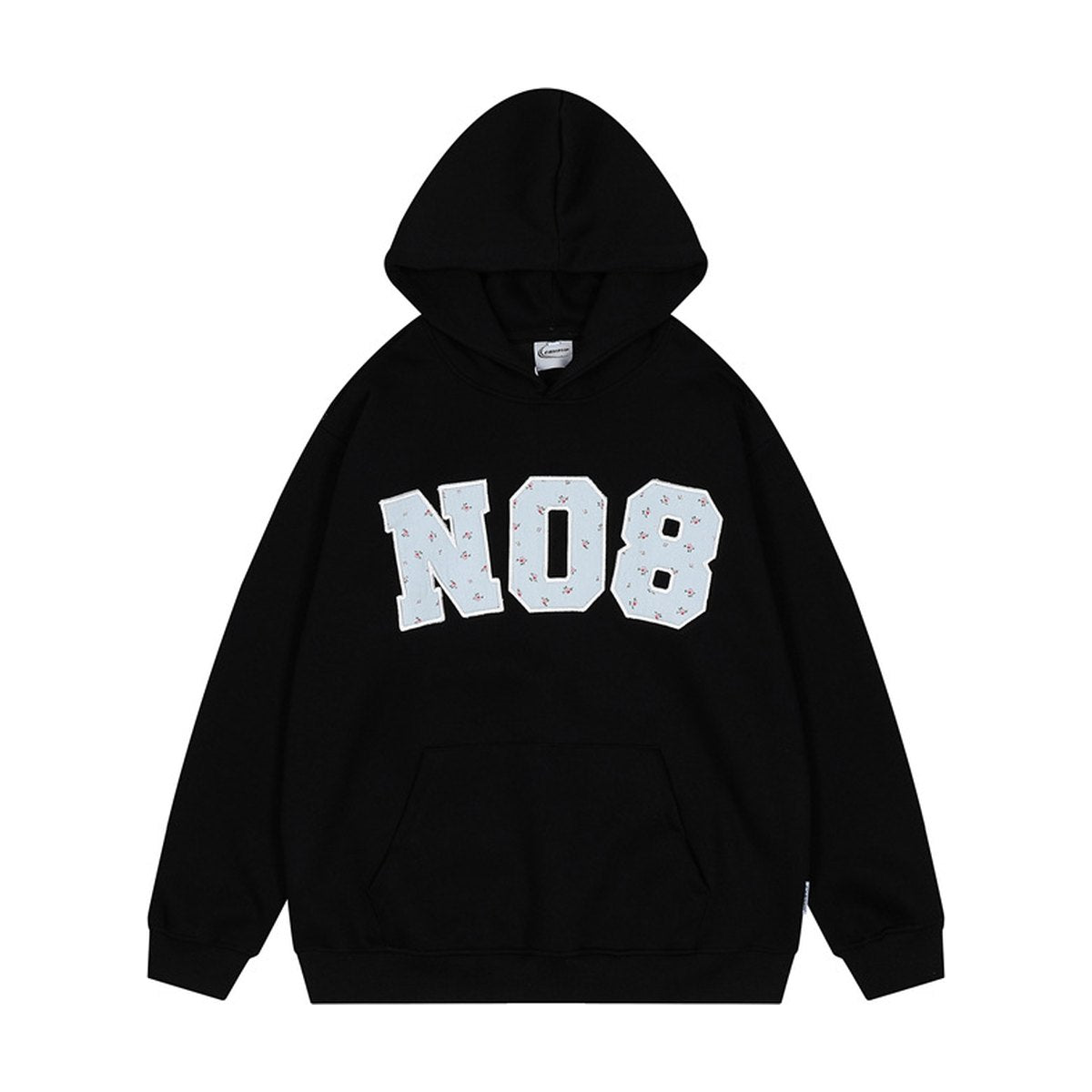Men's Floral Patch Embroidered Hoodie