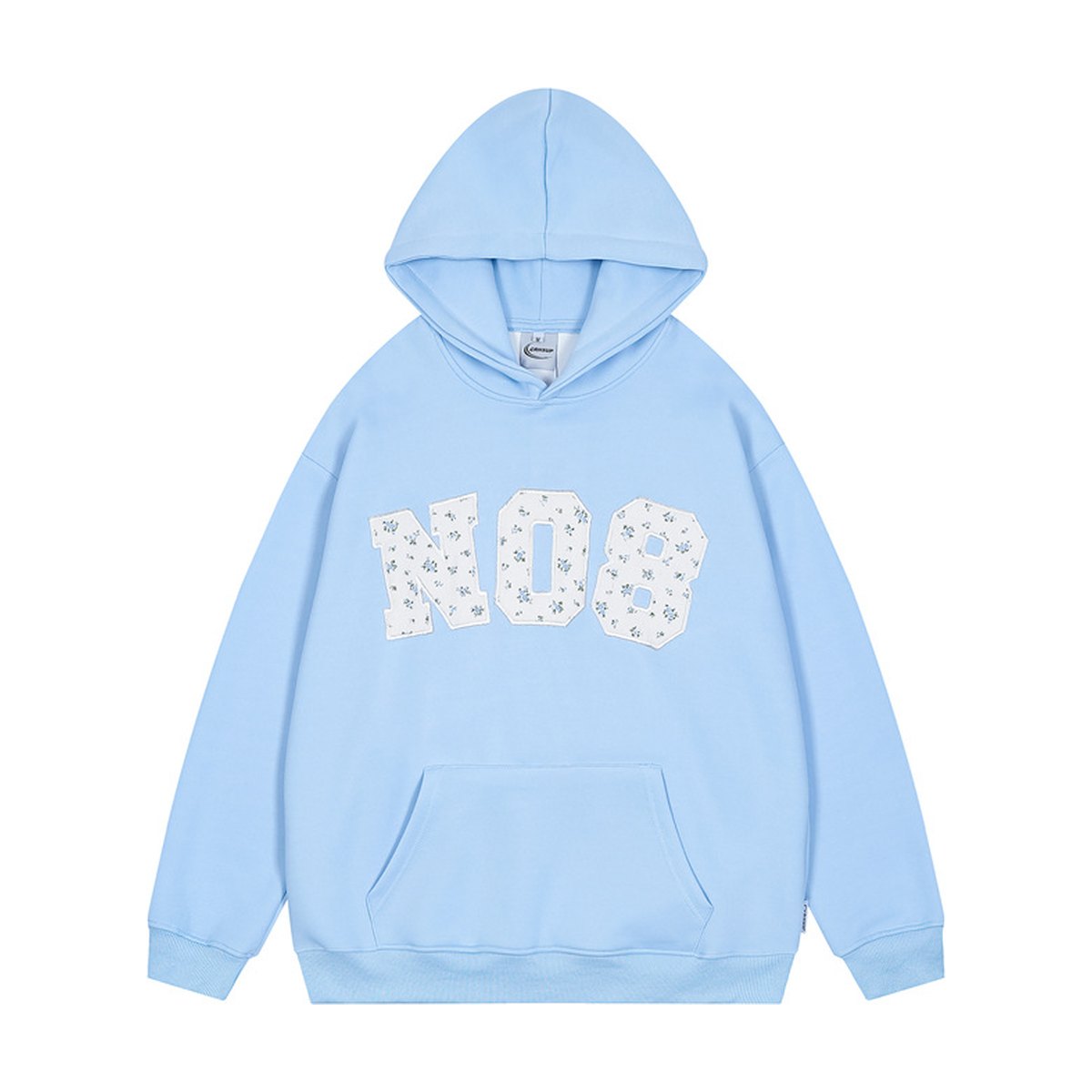 Men's Floral Patch Embroidered Hoodie