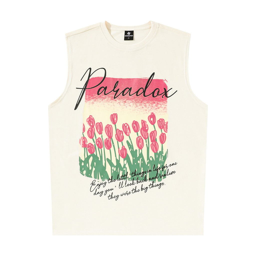 Men's Flower Abstract Printing Casual Vest