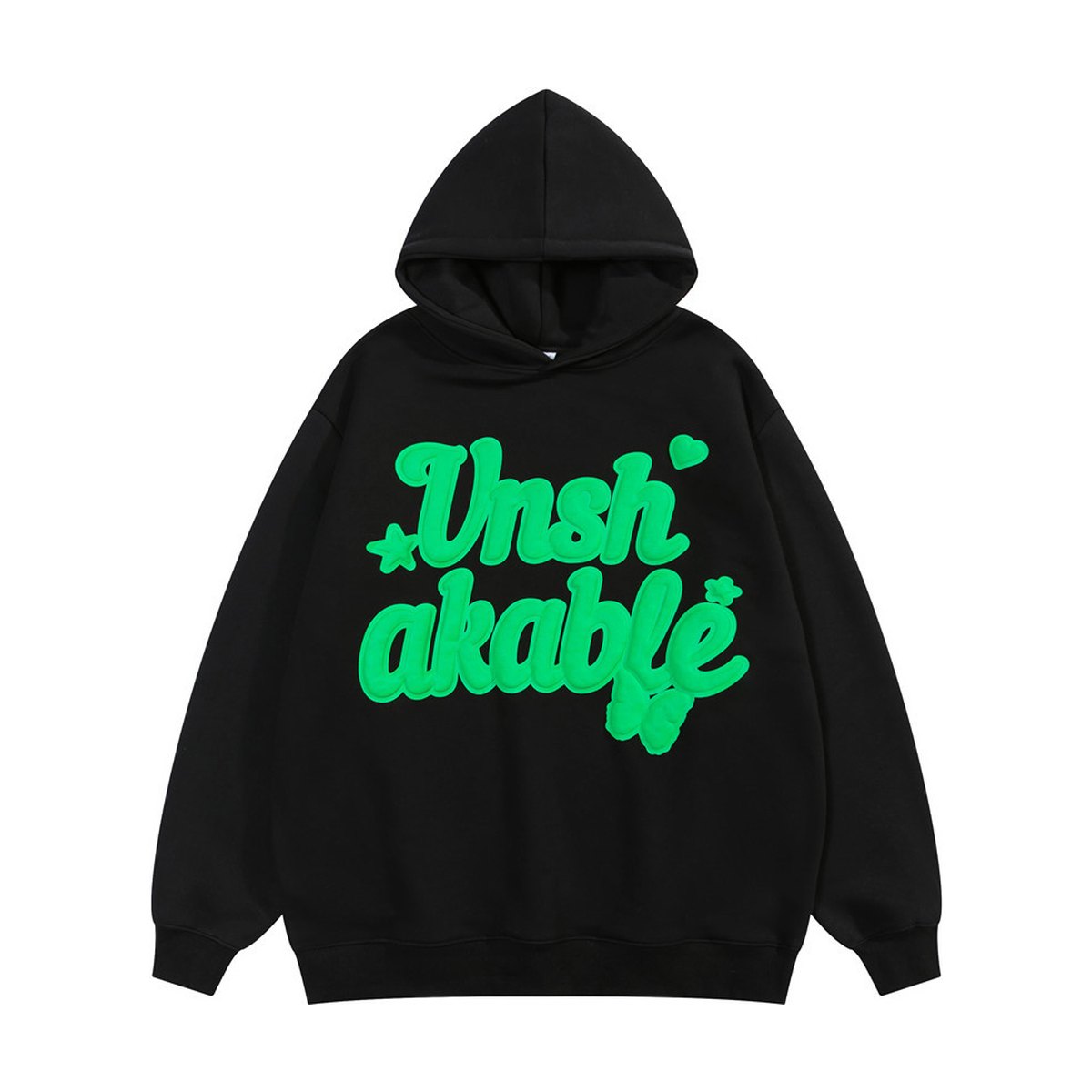 Men's Foam Letter Printed Hoodie