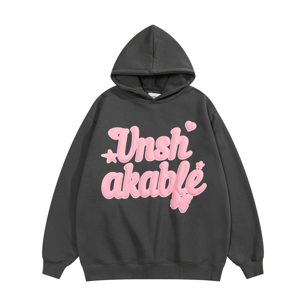 Men's Foam Letter Printed Hoodie