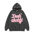 Men's Foam Letter Printed Hoodie