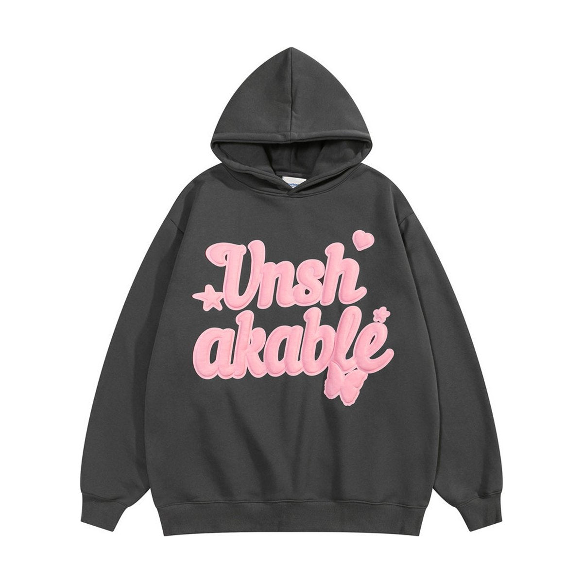 Men's Foam Letter Printed Hoodie