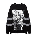 Men's Gothic Long Sleeve Printed T-shirt