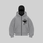 Men's Gothic Zippered Hooded Sweatshirt