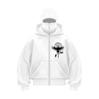 Men's Gothic Zippered Hooded Sweatshirt