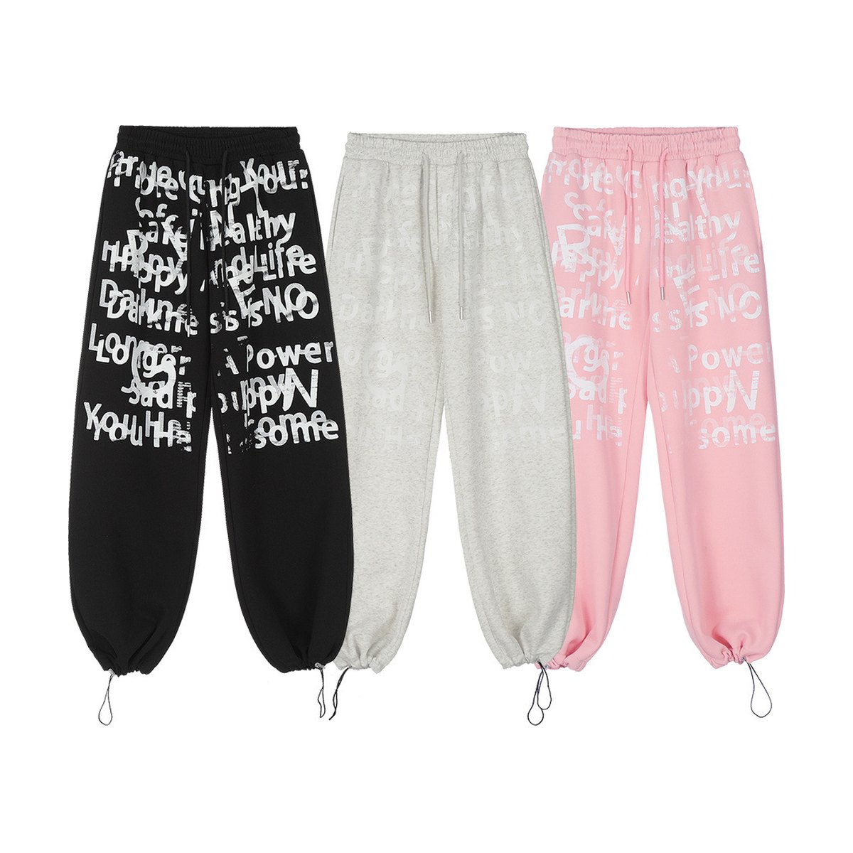 Men's Graffiti Letter Casual Pants