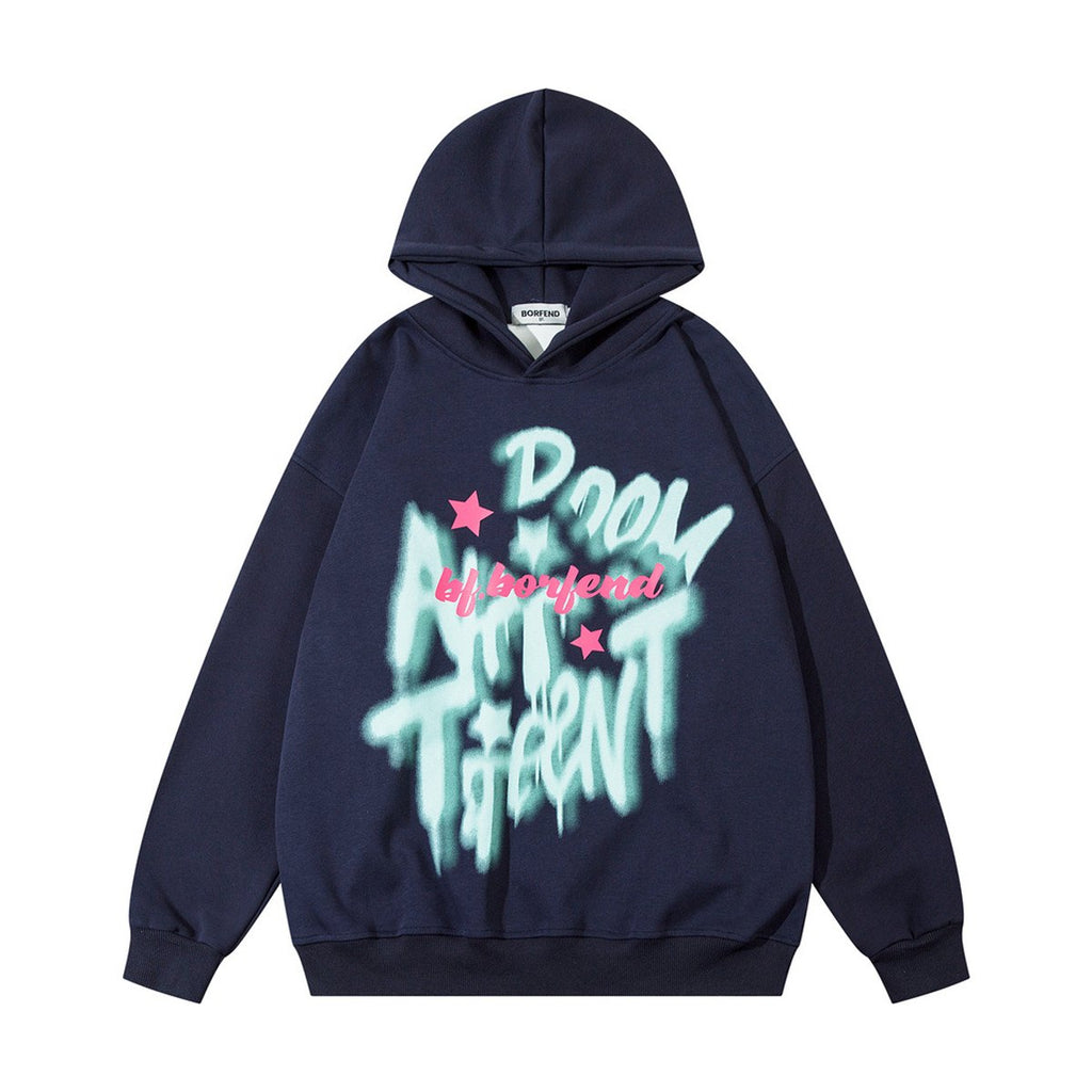 Men's Graffiti Print Hoodie