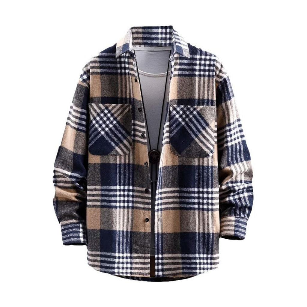 Men's Handsome Lapels Shirt Coat