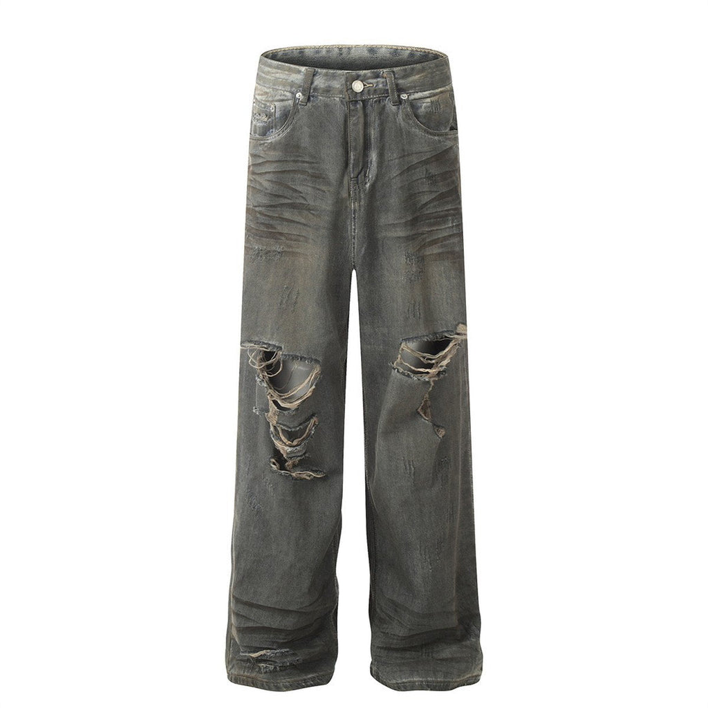 Men's Heavy Industry Ripped Beggar Jeans