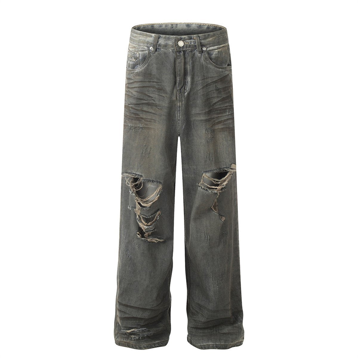 Men's Heavy Industry Ripped Beggar Jeans