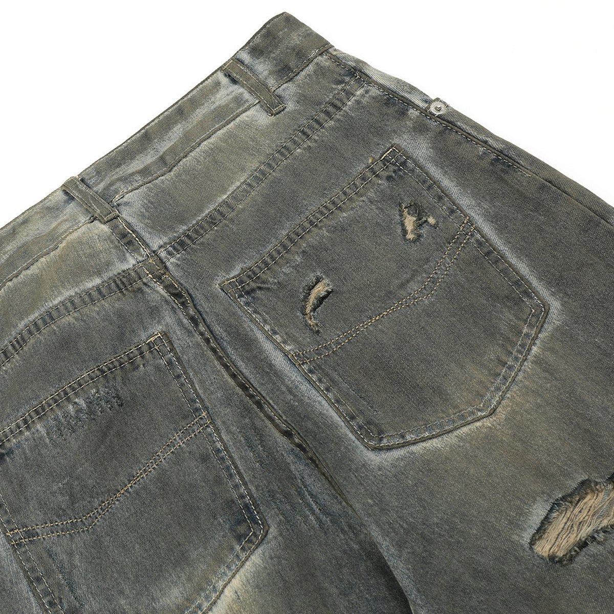 Men's Heavy Industry Ripped Beggar Jeans