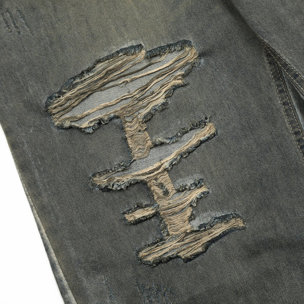 Men's Heavy Industry Ripped Beggar Jeans