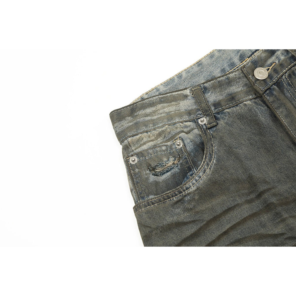 Men's Heavy Industry Ripped Beggar Jeans
