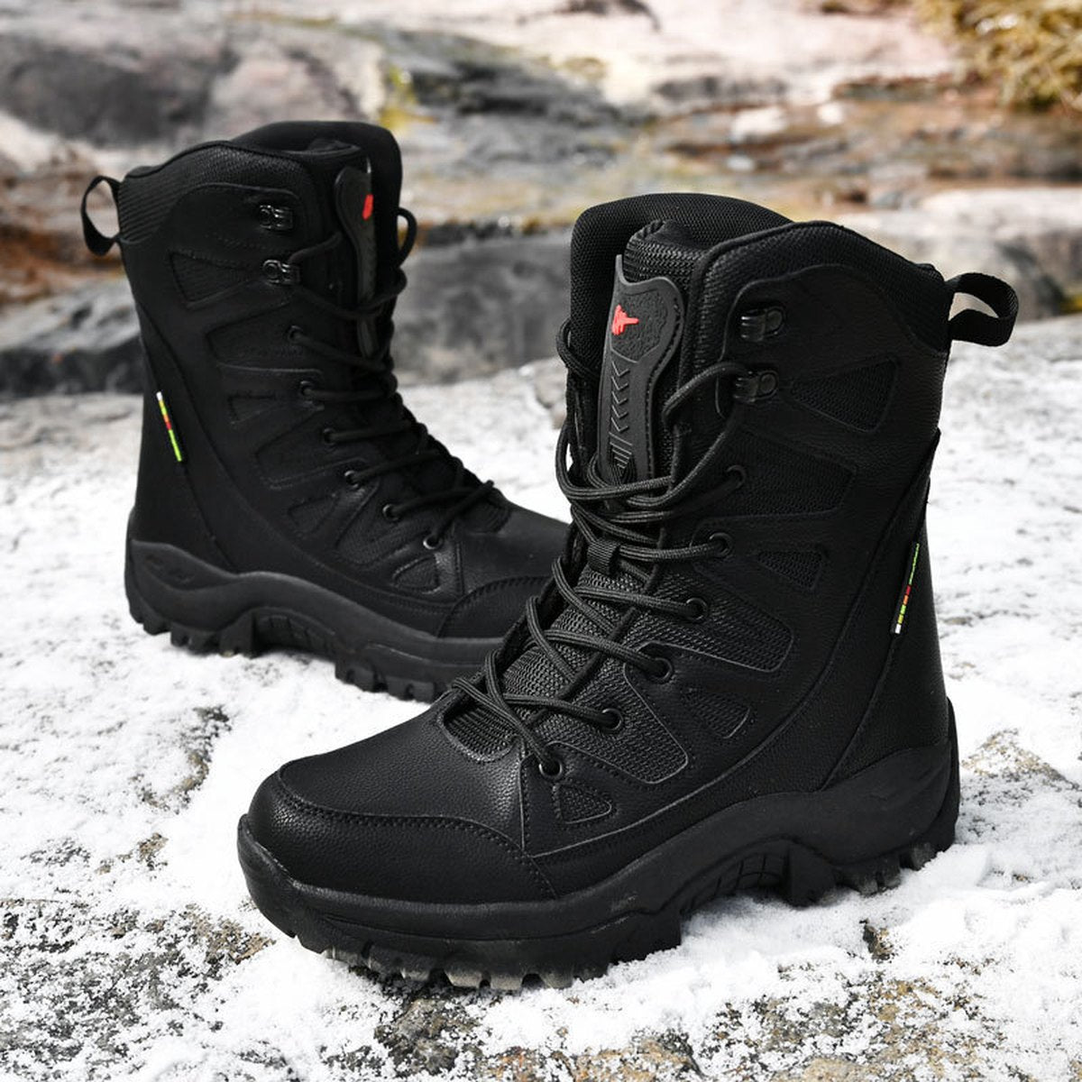 Men's Hi-top Hiking Shoes Breathable Sneaker Platform