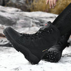 Men's Hi-top Hiking Shoes Breathable Sneaker Platform