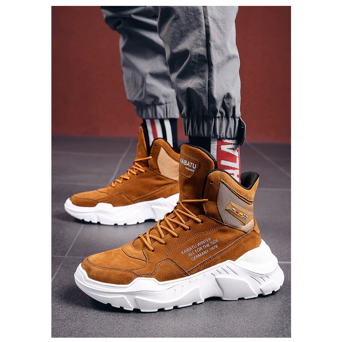 Men's High-Top Martin Boots