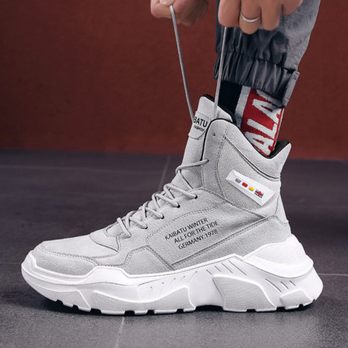 Men's High-Top Martin Boots