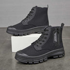 Men's Hiking Boots Side Zipper High-top Thicker Work