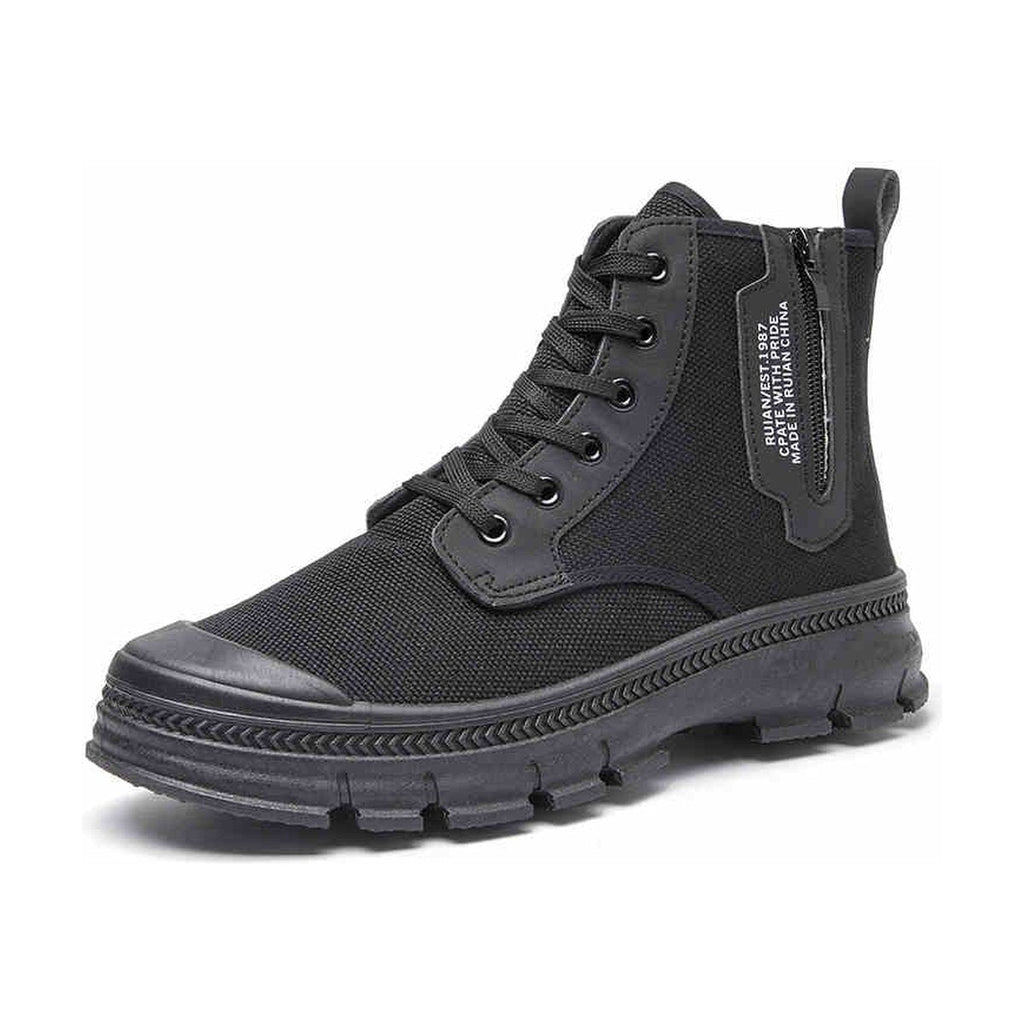 Men's Hiking Boots Side Zipper High-top Thicker Work