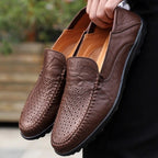 Men's Hollowd-out Slip-on Business Shoes