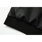 Men's Hooded Leather Coat Jacket