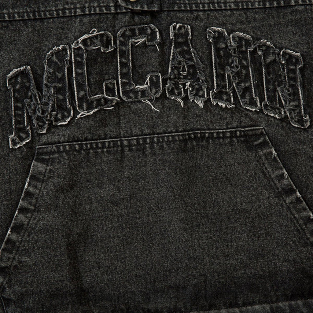 Men's Hooded Pullover Denim Vest