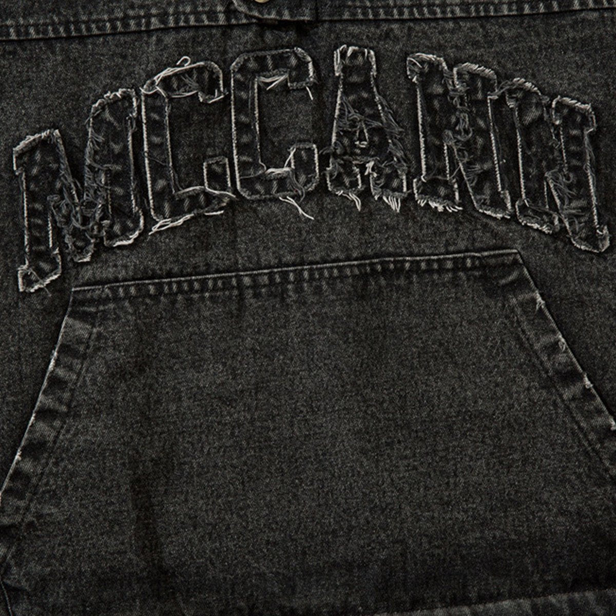 Men's Hooded Pullover Denim Vest