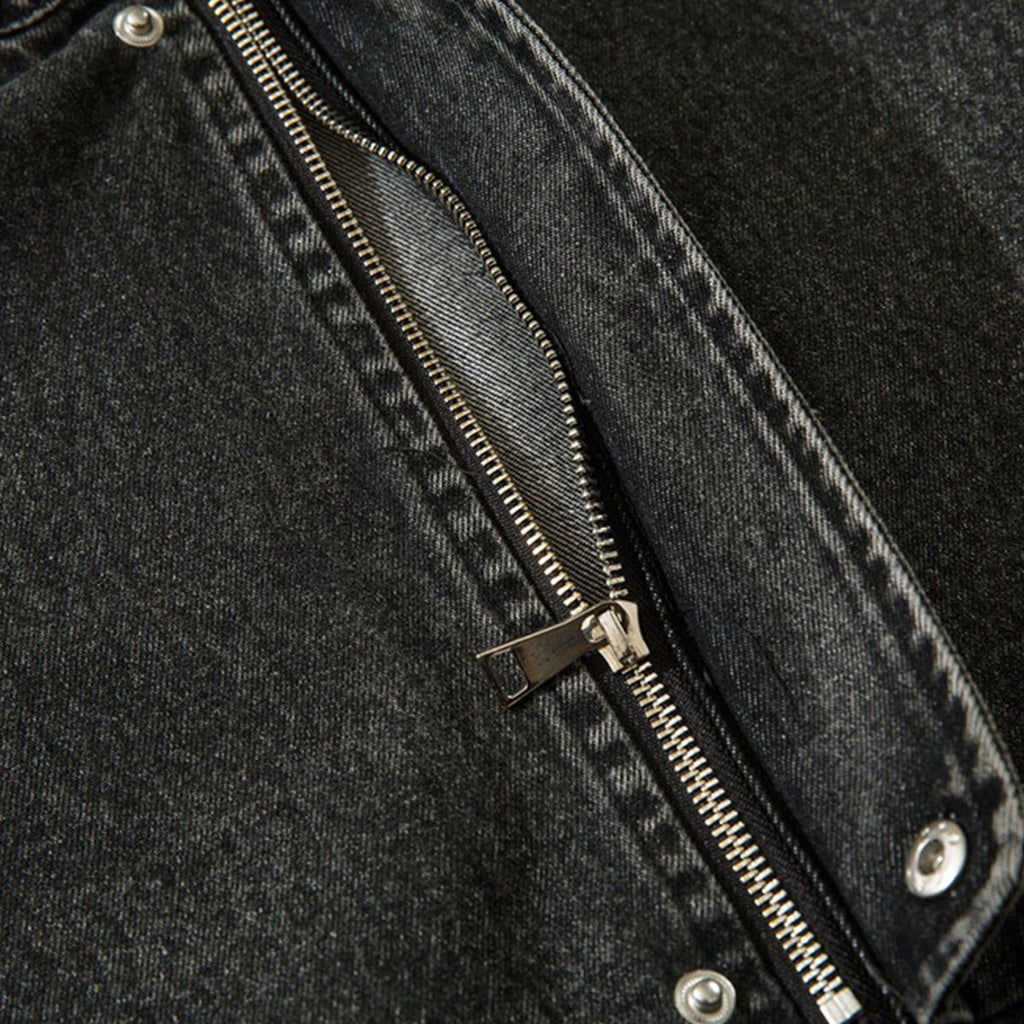 Men's Hooded Pullover Denim Vest