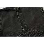 Men's Hooded Pullover Denim Vest