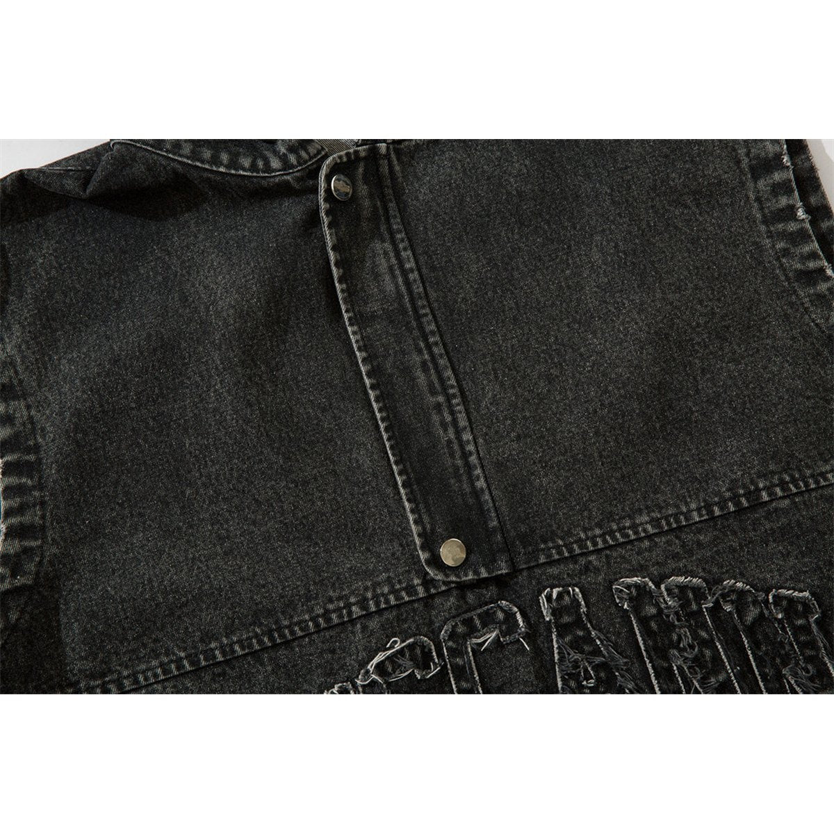 Men's Hooded Pullover Denim Vest