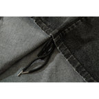 Men's Hooded Pullover Denim Vest