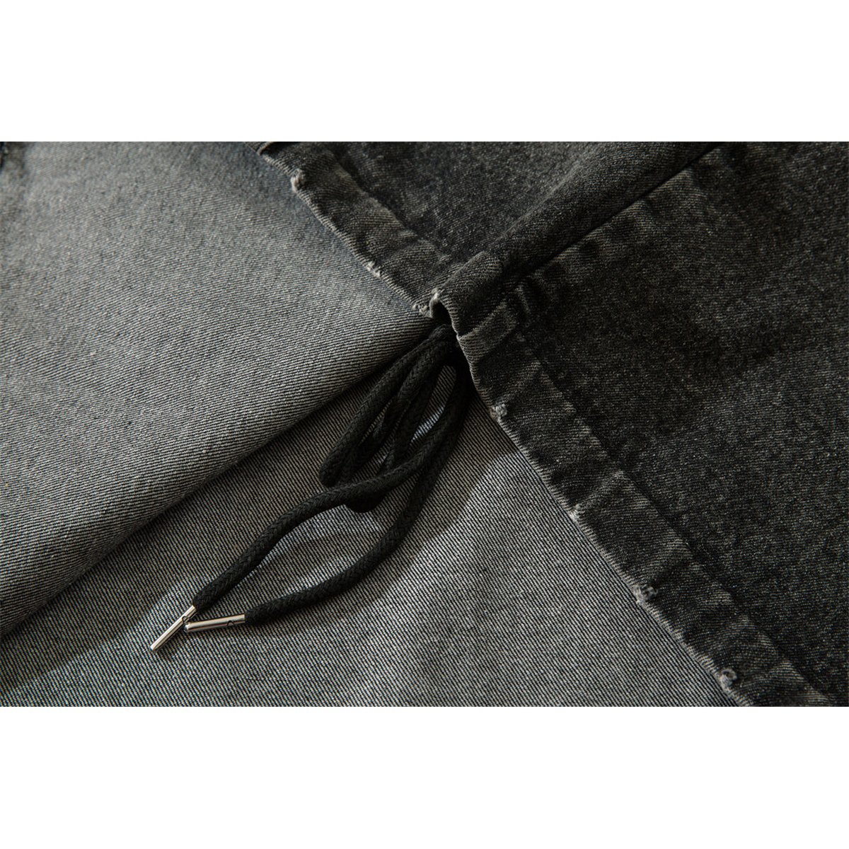 Men's Hooded Pullover Denim Vest