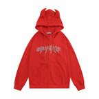 Men's Horn Hoodie Coat