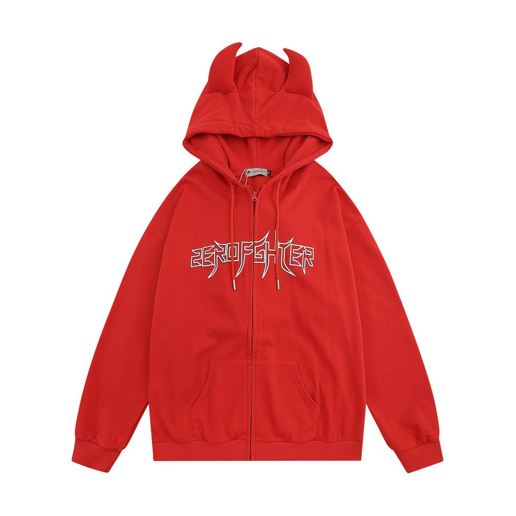 Men's Horn Hoodie Coat