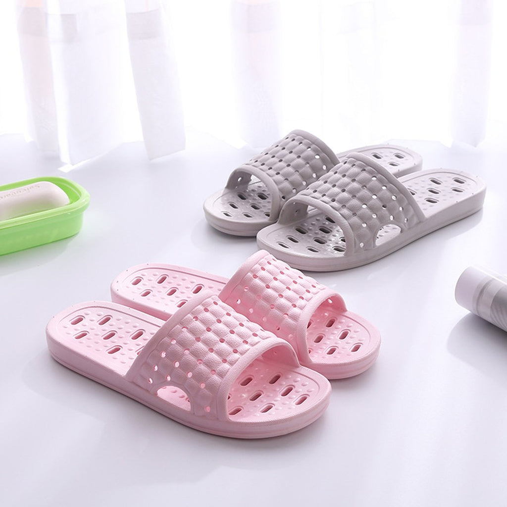 Men's House Shoes Non-slip Hollow Sole Design Floor