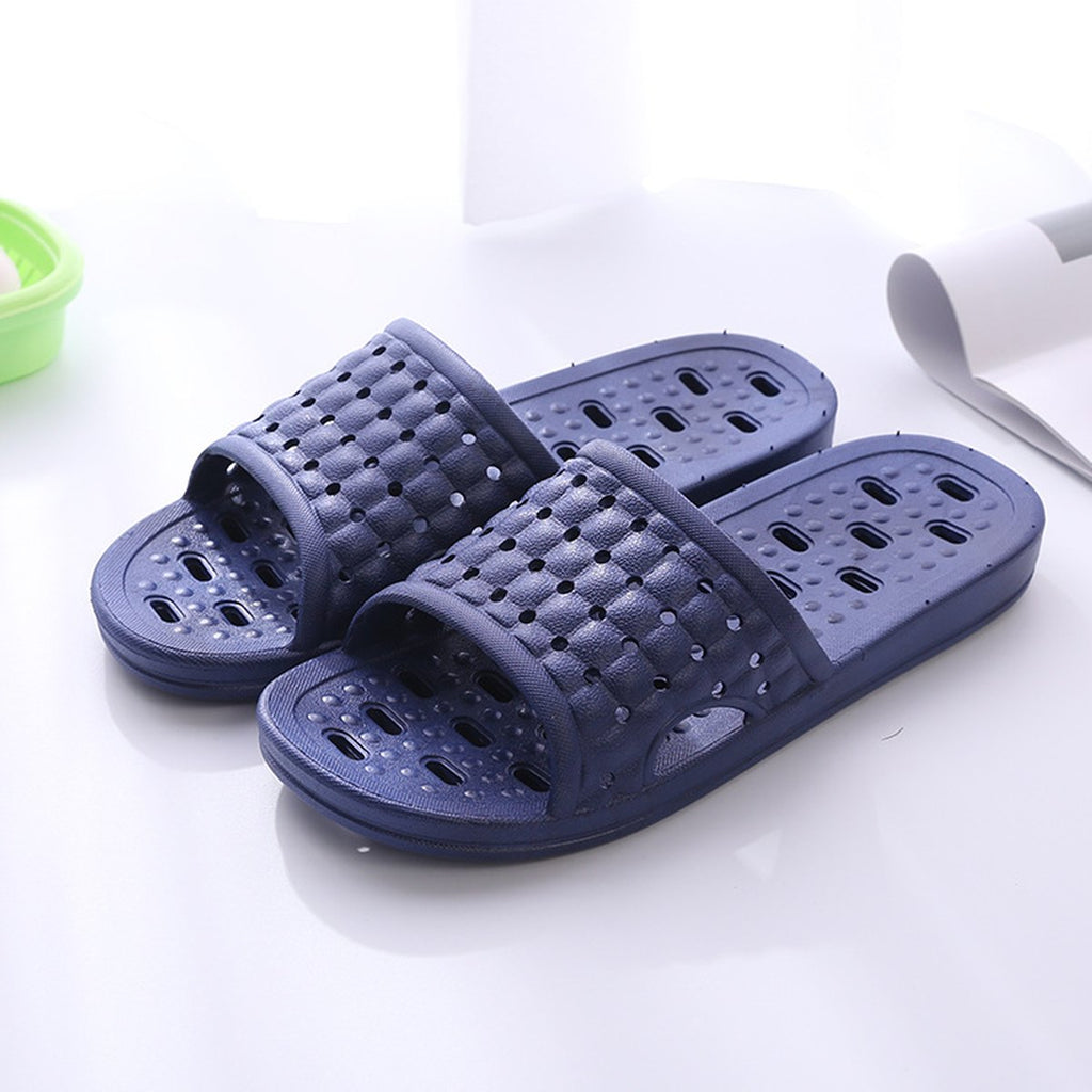 Men's House Shoes Non-slip Hollow Sole Design Floor