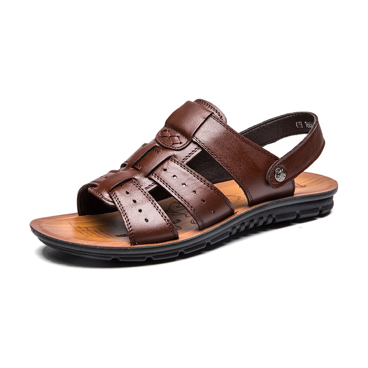 Men's Household Slippers Breathable Leather Sandals